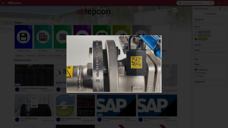 Bildschirmfoto - QR Code Suche