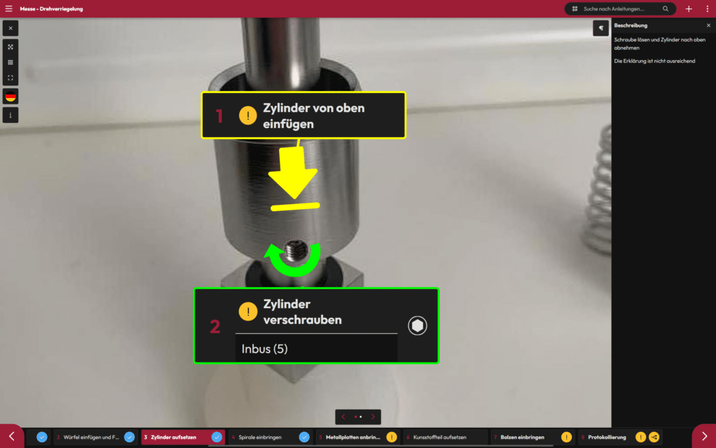 Bildschirmfoto - Änderungsverfolgung