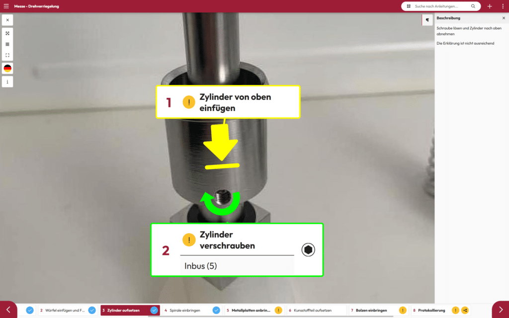 Bildschirmfoto - Änderungsverfolgung
